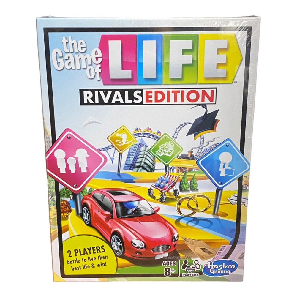 Hasbro LIFE Rivals Edition Board Game 2 Players Battle - New Sealed Gift